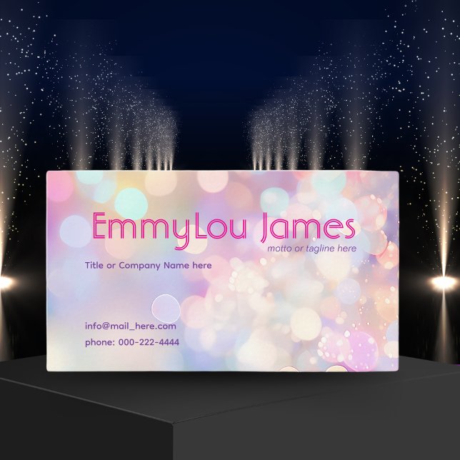 gnistra av färgad nattvarsartist för roligt visitkort (Skapare uppladdad)