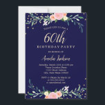 Gnistra av marin sötad Blommigt Konfetti 60:e föde Inbjudningar<br><div class="desc">Mer söt blommigt Birthday Bjud i Little Bayleigh Store!</div>