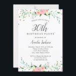 Gnistra av sötBlommigt Konfetti 30års födelsedag P Inbjudningar<br><div class="desc">Mer söt blommigt Birthday Bjud i Little Bayleigh Store!</div>