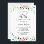 Gnistra av sötBlommigt Konfetti 30års födelsedag P Inbjudningar<br><div class="desc">Mer söt blommigt Birthday Bjud i Little Bayleigh Store!</div>
