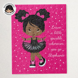 Gnistra Black Girl Personlig Pussel