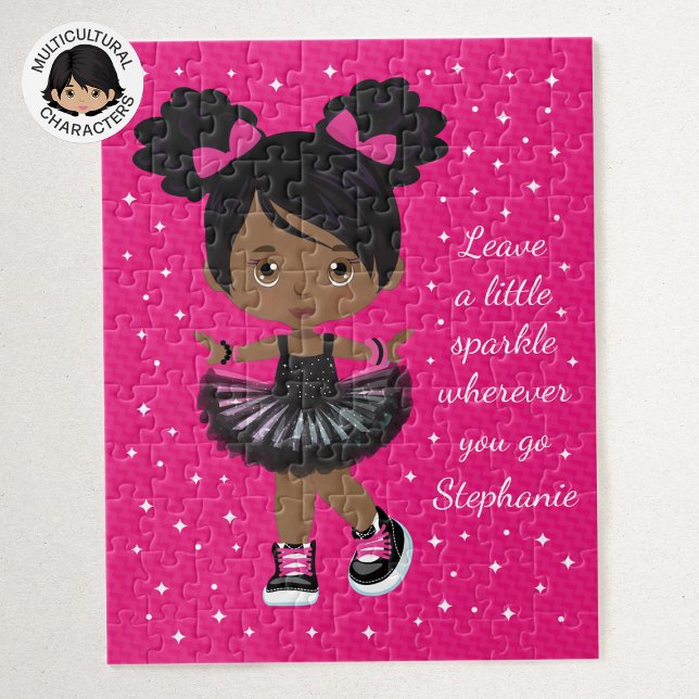 Gnistra Black Girl Personlig Pussel (Skapare uppladdad)