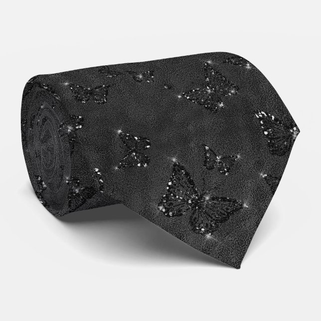 Gnistra Black Glam Butterflies Slips (Rullad)