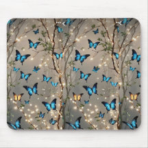 GNISTRA BLUE BUTER Fly ON Mousepad