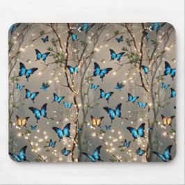 GNISTRA BLUE BUTER Fly ON Mousepad Musmatta