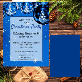 Gnistra Blue Ornaments - inbjudan till julfest