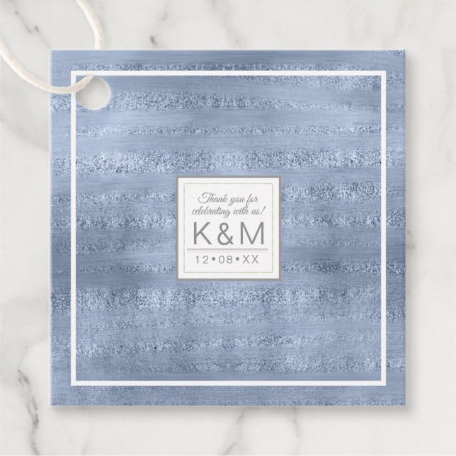 Gnistra Bröllop Blue ID515 Gåvor Etiketter (Framsida)