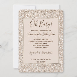 Gnistra  Cream Glitz Glitter Inbjudningar