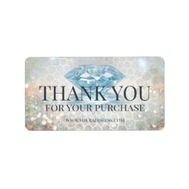Gnistra Diamond Jewelry Designer Tack Sticker Adressetikett