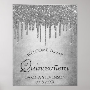 Gnistra-drivrutin Quinceanera Silver Diamond Ici Poster