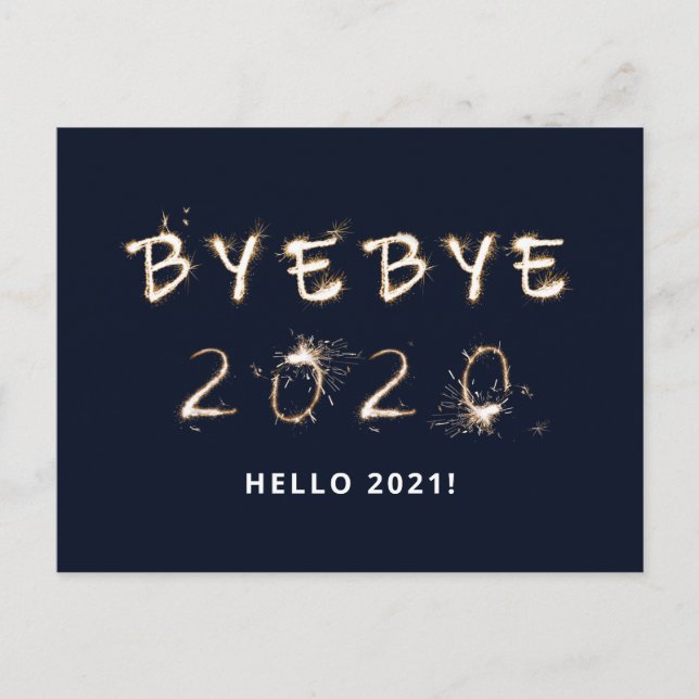 Gnistra Farväl 2020 Hej 2021 Helg Vykort (Framsida)
