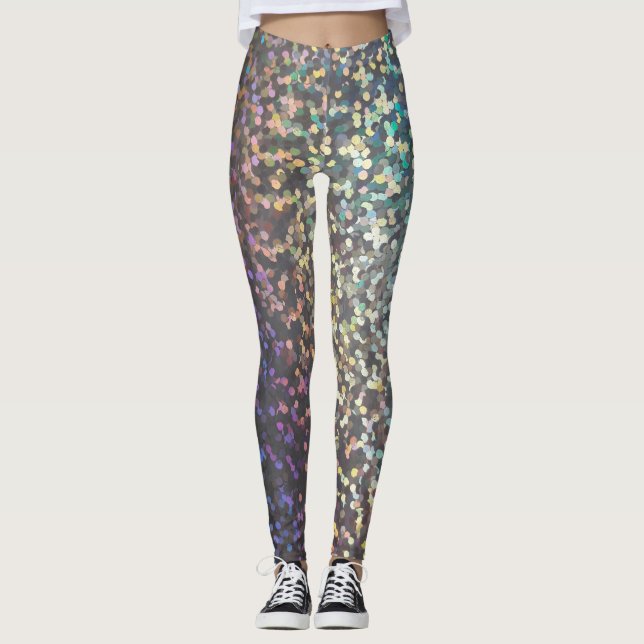 gnistra för glitter-bokeh leggings (Framsida)