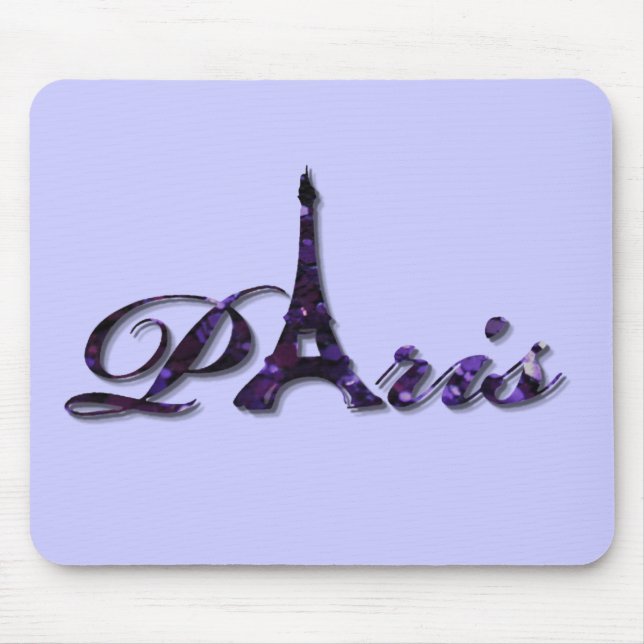Gnistra för glitter för Paris Eiffel tornSequin Musmatta (Framsidan)
