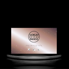 Gnistra för lyxdiamanter Ro Guld Silver med Logoty Visitkort