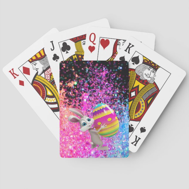 Gnistra för Påskägg Helgdag för påskhare Casinokort (Baksidan)