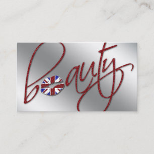Gnistra för skönhet för UK-Cosmetologyvisitkort Visitkort