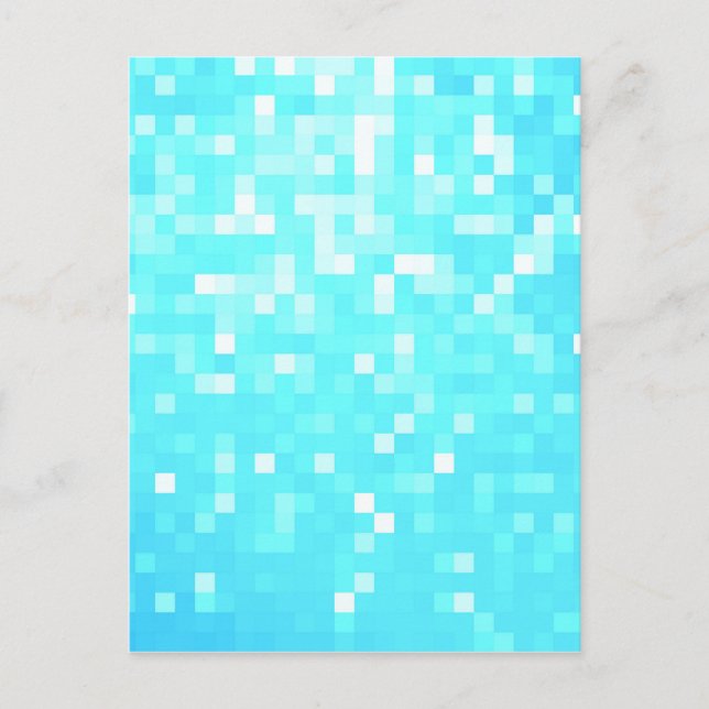 Gnistra för turkos-pixel vykort (Framsida)