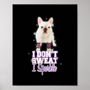 Gnistra Fransk Bulldog för Hund älskare Mamma Papp Poster