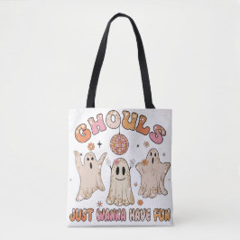Gnistra Funny Ghouls Halloween Tote Bag Tygkasse