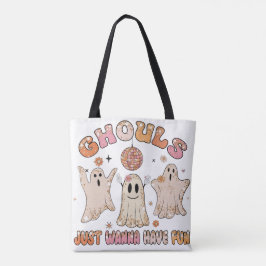 Gnistra Funny Ghouls Halloween Tote Bag Tygkasse