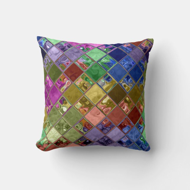 Gnistra Gems Mosaic Art Pillows ~ presenter för he Kudde (Framsida)