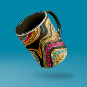 Gnistra Glam glittery girly marble art Mugg