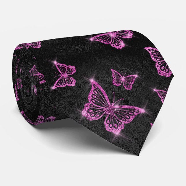 Gnistra Glam Shock rosa Butterflies Slips (Rullad)