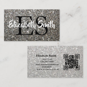 Gnistra Glitter Affärskortet Silver Visitkort