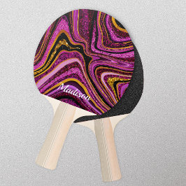 Gnistra Glitter gigly marble art rosa Pingisracket