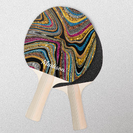 Gnistra Glitter gilimarble art grått Ping Pong Pa Pingisracket