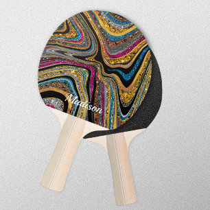 Gnistra Glitter gilimarble art grått Ping Pong Pa Pingisracket