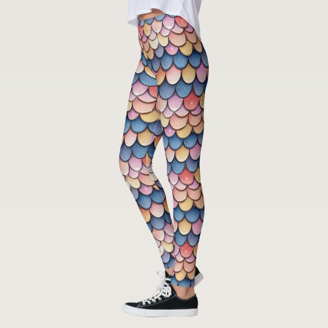 Gnistra Glitter Light  Mönster Leggings (Vänster)