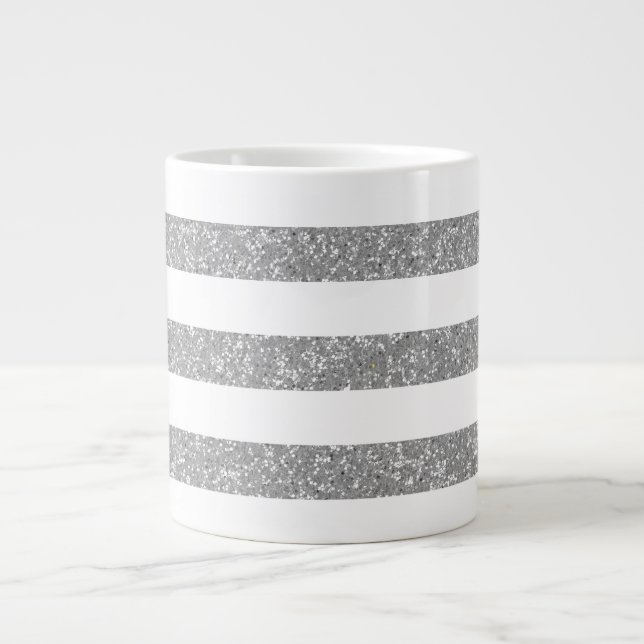 Gnistra Glitter Titta på Rand Jumbo Mugg (Framsidan)