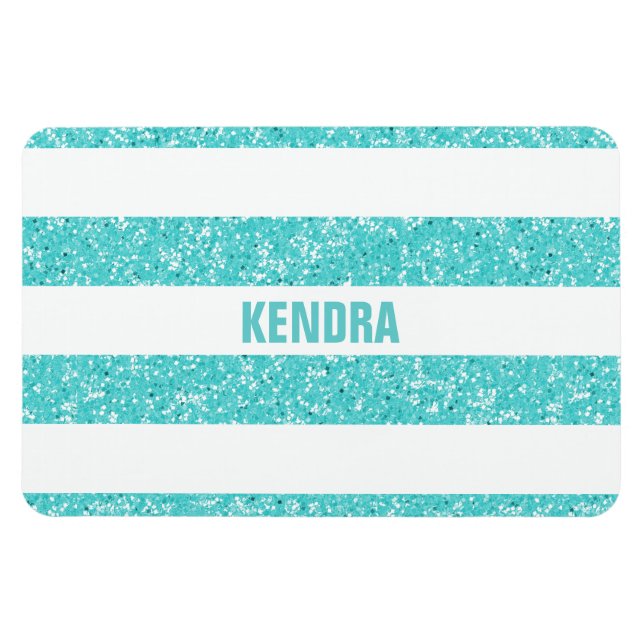 Gnistra Glitter Titta på Rand Premium Magnet (Horisontell)