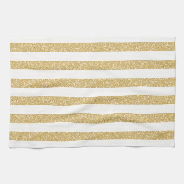 Gnistra Glitter Titta på Rand Towel Kökshandduk (Horisontell)