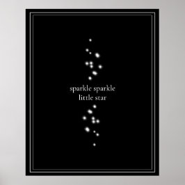Gnistra Gnistra Little Star Black Starlight Poster