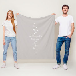 Gnistra Gnistra Little Star Silver Grått Starlight Fleecefilt