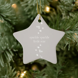 Gnistra Gnistra Little Star Silver Grått Starlight Julgransprydnad Keramik