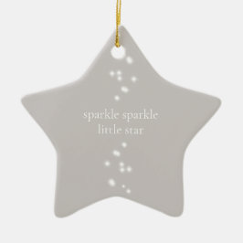 Gnistra Gnistra Little Star Silver Grått Starlight Julgransprydnad Keramik
