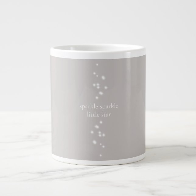 Gnistra Gnistra Little Star Silver Grått Starlight Jumbo Mugg (Framsidan)