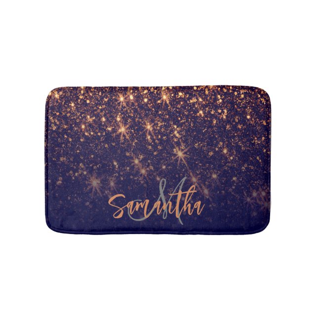 Gnistra Golden Glitter Badrumsmatta (Framsidan)