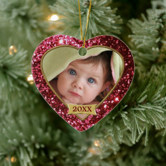 Gnistra Hearts (red) Photo Ram Ornament
