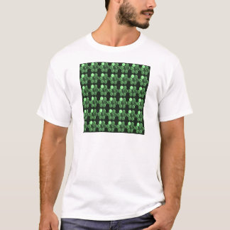 Gnistra Hexagon Emerald Grönt Mönster NVN289-gåvor Tee Shirt