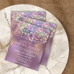 Gnistra Holografisk Glitter Elegant Makeup Artist Flygblad<br><div class="desc">Gnistra HoloGraph Glitter Elegant Makeup Artist Vi är Open Salon Lila Rosa Flyer</div>