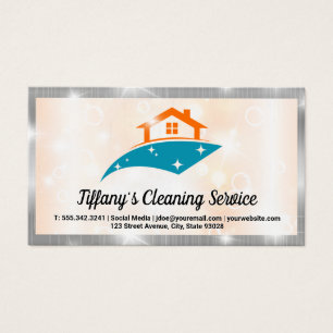 Gnistra House-Logotyp Ren Shine Bubbles Visitkort
