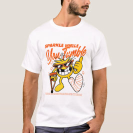 Gnistra Medan Du Smular Roligt Motiverande Leende T Shirt