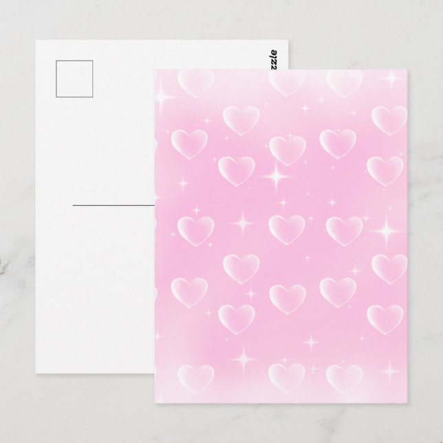  Gnistra och rosa Vykort (Fram/baksida)