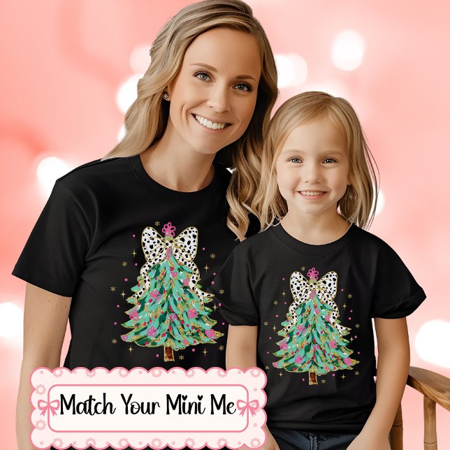 Gnistra och Shine Coquette Glitter Julgran T Shirt (Skapare uppladdad)