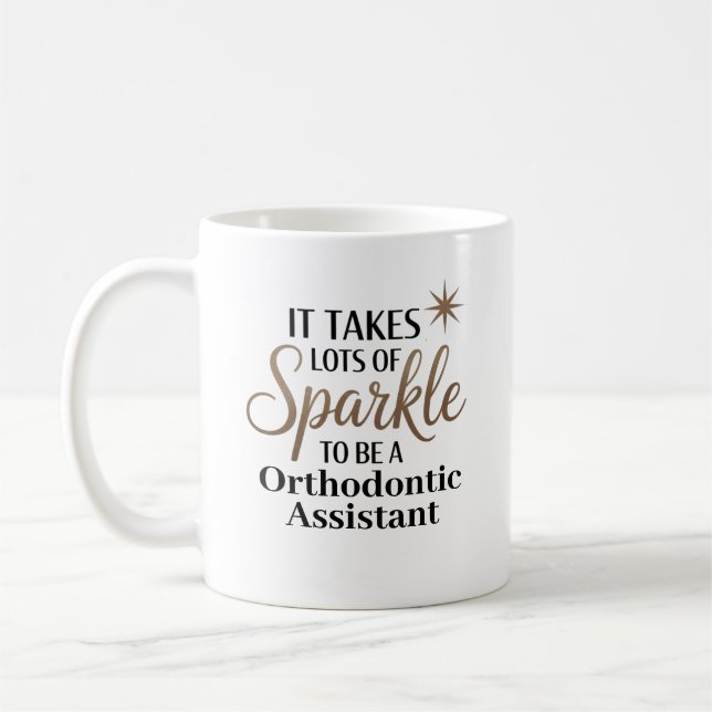 Gnistra offertgåva för ortodontikassistent kaffemugg (Vänster)