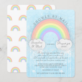 Gnistra Pastel Rainbow Shower by Mail Call Inbjudningar